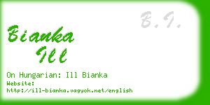 bianka ill business card